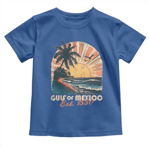 Gulf Of Mexico Toddler T Shirt Est. 1550 Sunny Vibes TS10 Royal Blue Print Your Wear