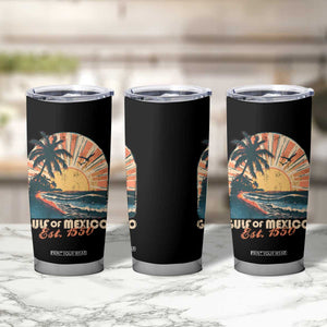 Gulf Of Mexico Tumbler Cup Est. 1550 Sunny Vibes TS10 Print Your Wear