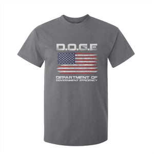 DOGE Department of Government Efficiency US Flag T Shirt For Kid TS10 Charcoal Print Your Wear