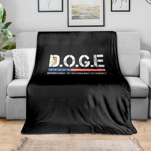 DOGE Department of Government Efficiency Throw Blanket TS10 Print Your Wear