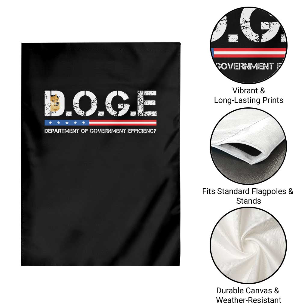 DOGE Department of Government Efficiency Garden Flag TS10 Print Your Wear