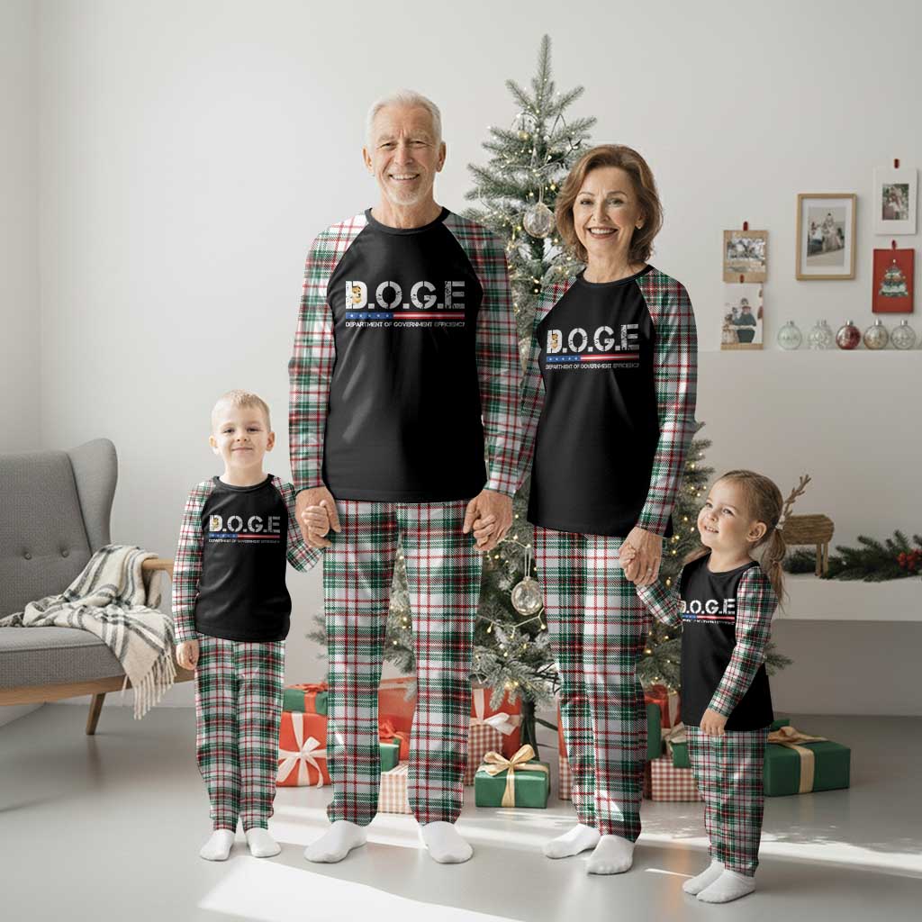 DOGE Department of Government Efficiency Plaid Pajama Set TS10 Christmas Plaid Print Your Wear