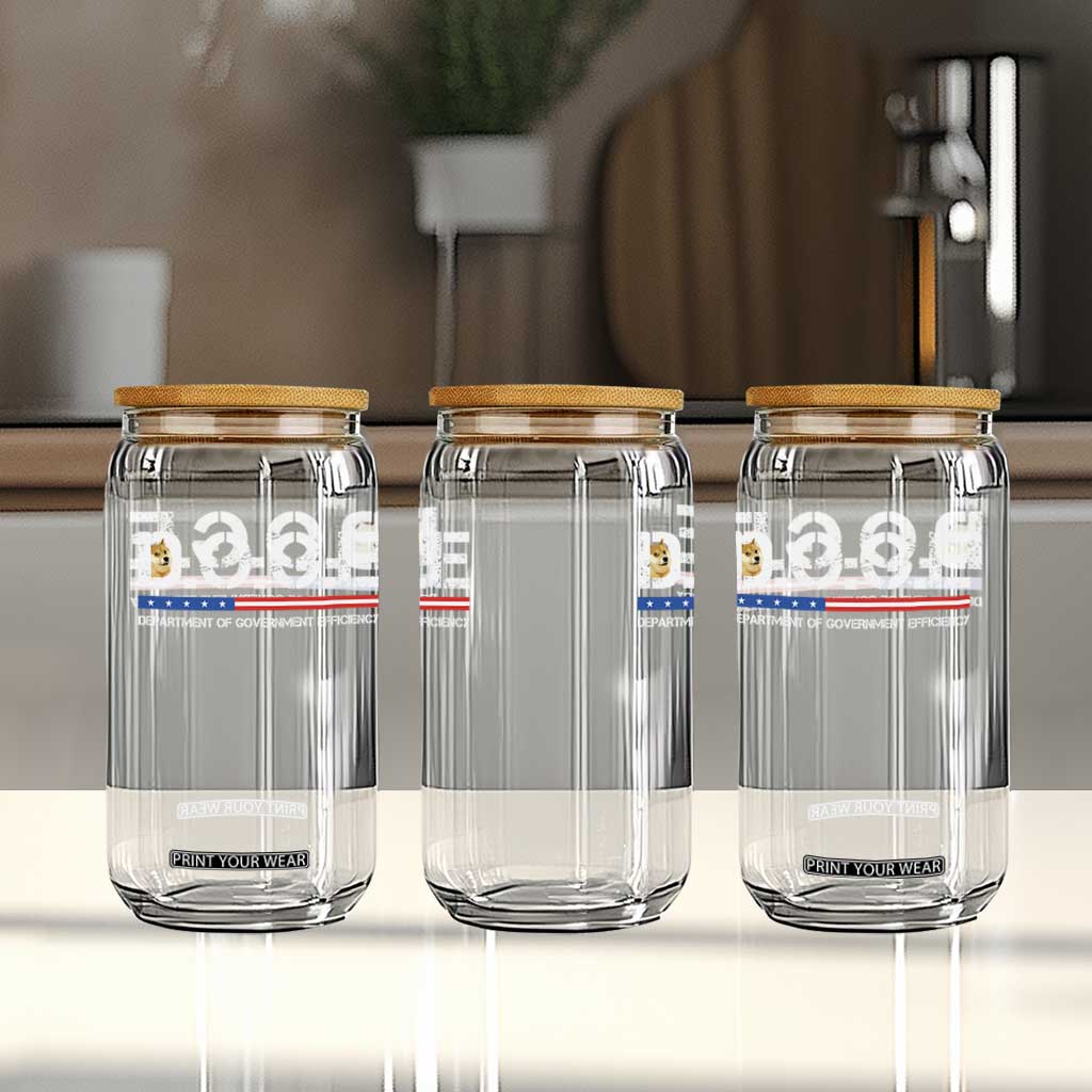 DOGE Department of Government Efficiency Glass Can TS10 Print Your Wear