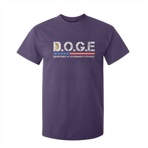 DOGE Department of Government Efficiency T Shirt For Kid TS10 Purple Print Your Wear