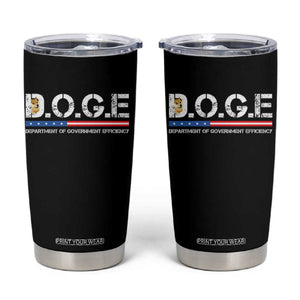 DOGE Department of Government Efficiency Tumbler Cup TS10 Black Print Your Wear