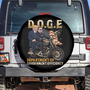 DOGE Department of Government Efficiency Spare Tire Cover Funny Trump Musk Cool Motorbike TS10 No hole Black Print Your Wear