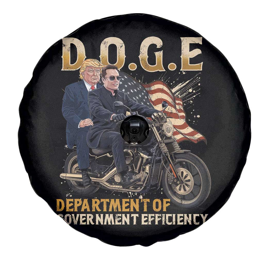 DOGE Department of Government Efficiency Spare Tire Cover Funny Trump Musk Cool Motorbike TS10 Print Your Wear