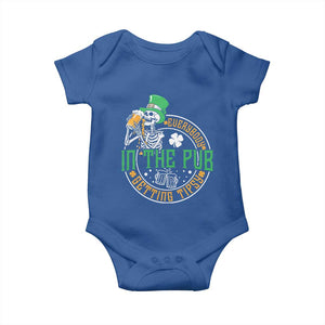 St Patricks Day Pub Baby Onesie Everybody In The Pub Getting Tipsy TS10 Royal Blue Print Your Wear