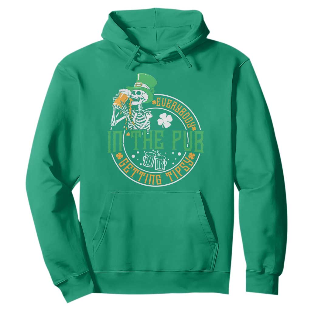 St Patricks Day Pub Hoodie Everybody In The Pub Getting Tipsy TS10 Irish Green Print Your Wear