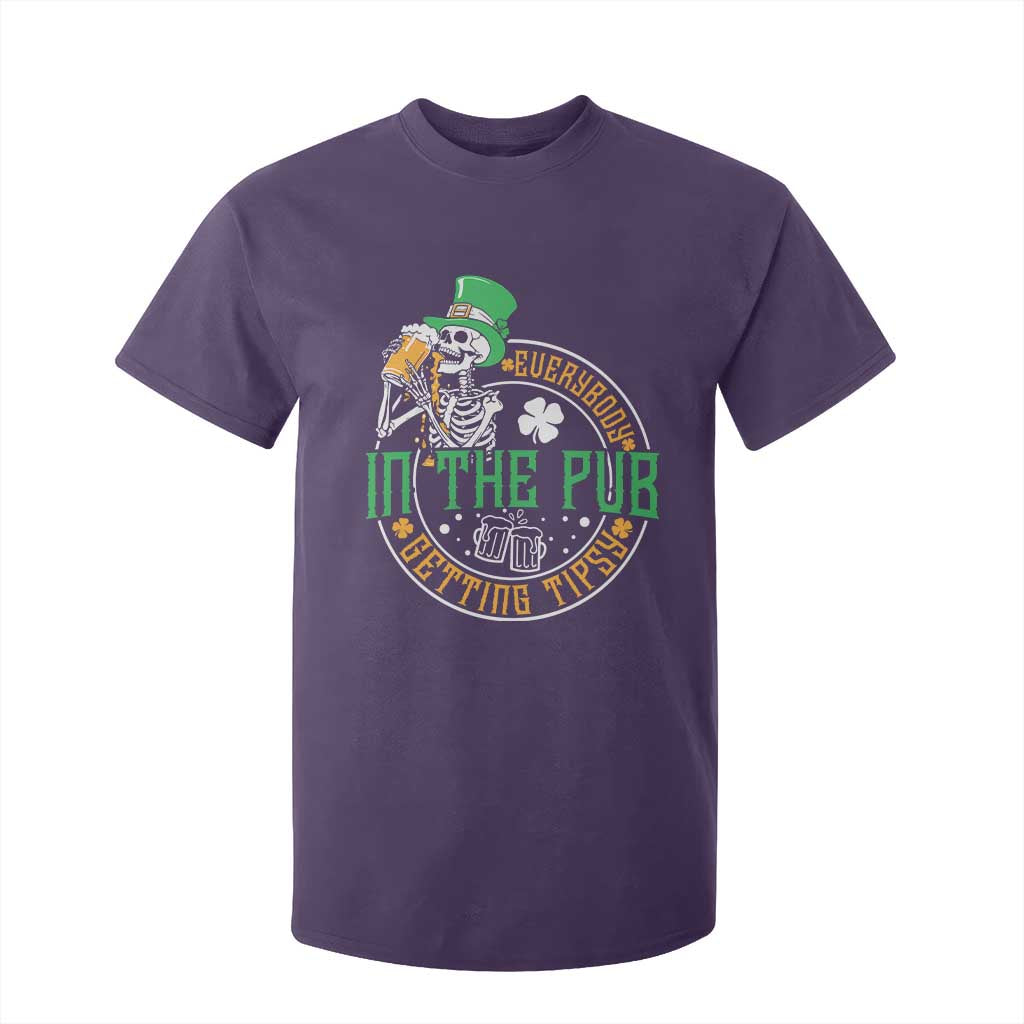 St Patricks Day Pub T Shirt For Kid Everybody In The Pub Getting Tipsy TS10 Purple Print Your Wear