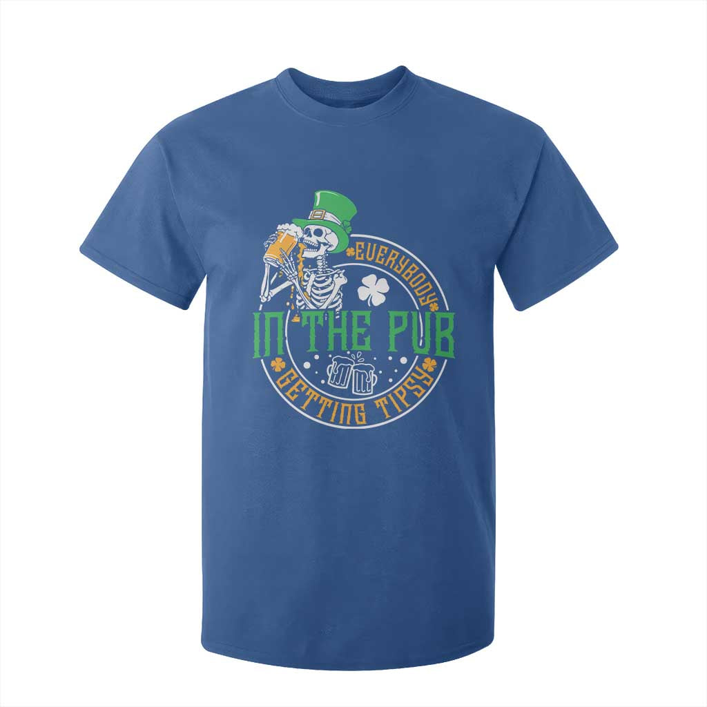 St Patricks Day Pub T Shirt For Kid Everybody In The Pub Getting Tipsy TS10 Royal Blue Print Your Wear