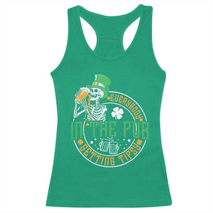 St Patricks Day Pub Racerback Tank Top Everybody In The Pub Getting Tipsy TS10 Irish Green Print Your Wear