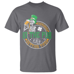 St Patricks Day Pub T Shirt Everybody In The Pub Getting Tipsy TS10 Charcoal Print Your Wear