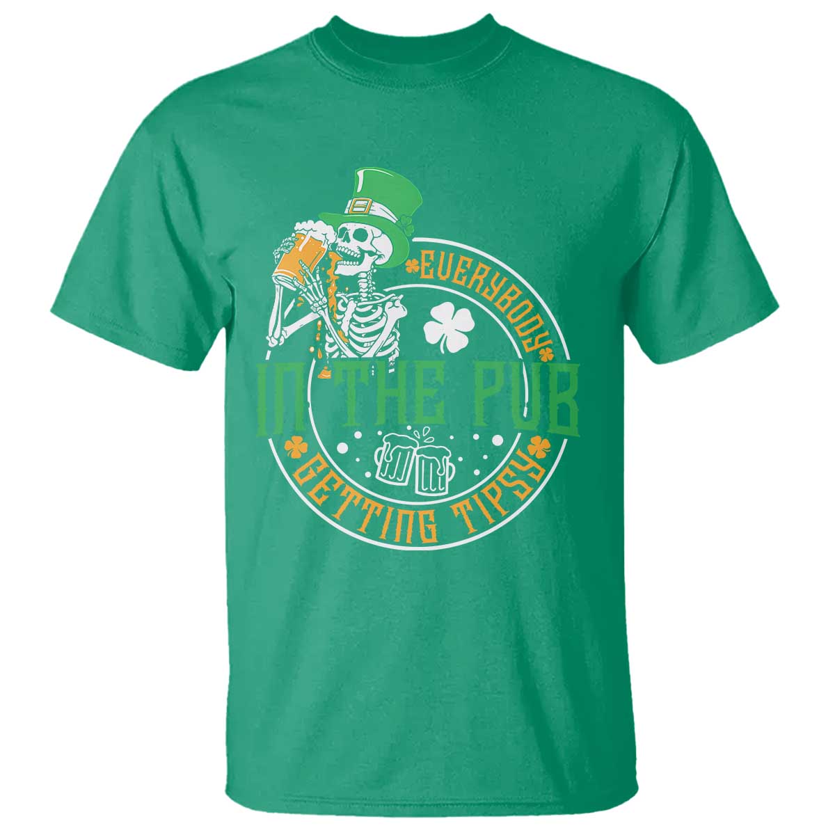 St Patricks Day Pub T Shirt Everybody In The Pub Getting Tipsy TS10 Irish Green Print Your Wear