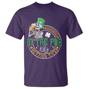 St Patricks Day Pub T Shirt Everybody In The Pub Getting Tipsy TS10 Purple Print Your Wear
