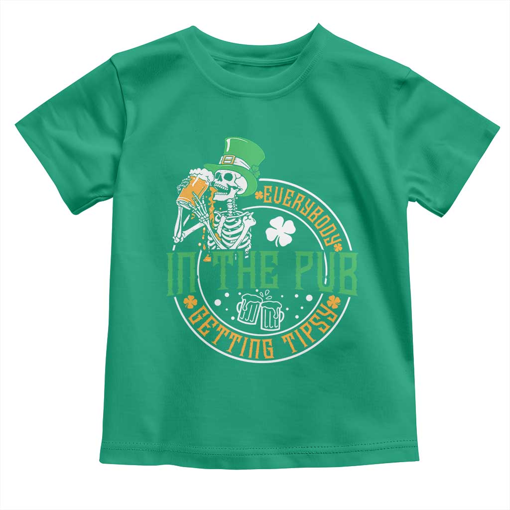 St Patricks Day Pub Toddler T Shirt Everybody In The Pub Getting Tipsy TS10 Irish Green Print Your Wear