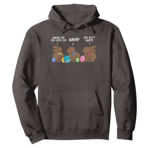 Funny Easter Bunny Hoodie Chocolate Rabbit Where Did You Guys Go TS10 Dark Chocolate Print Your Wear