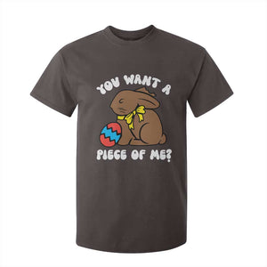 Funny Easter Bunny T Shirt For Kid Chocolate Rabbit You Want Piece Of Me TS10 Dark Chocolate Print Your Wear