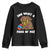 Funny Easter Bunny Youth Sweatshirt Chocolate Rabbit You Want Piece Of Me TS10 Black Print Your Wear