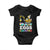 Easter Eggs-Cavator Baby Onesie Bunny Excavator TS10 Black Print Your Wear