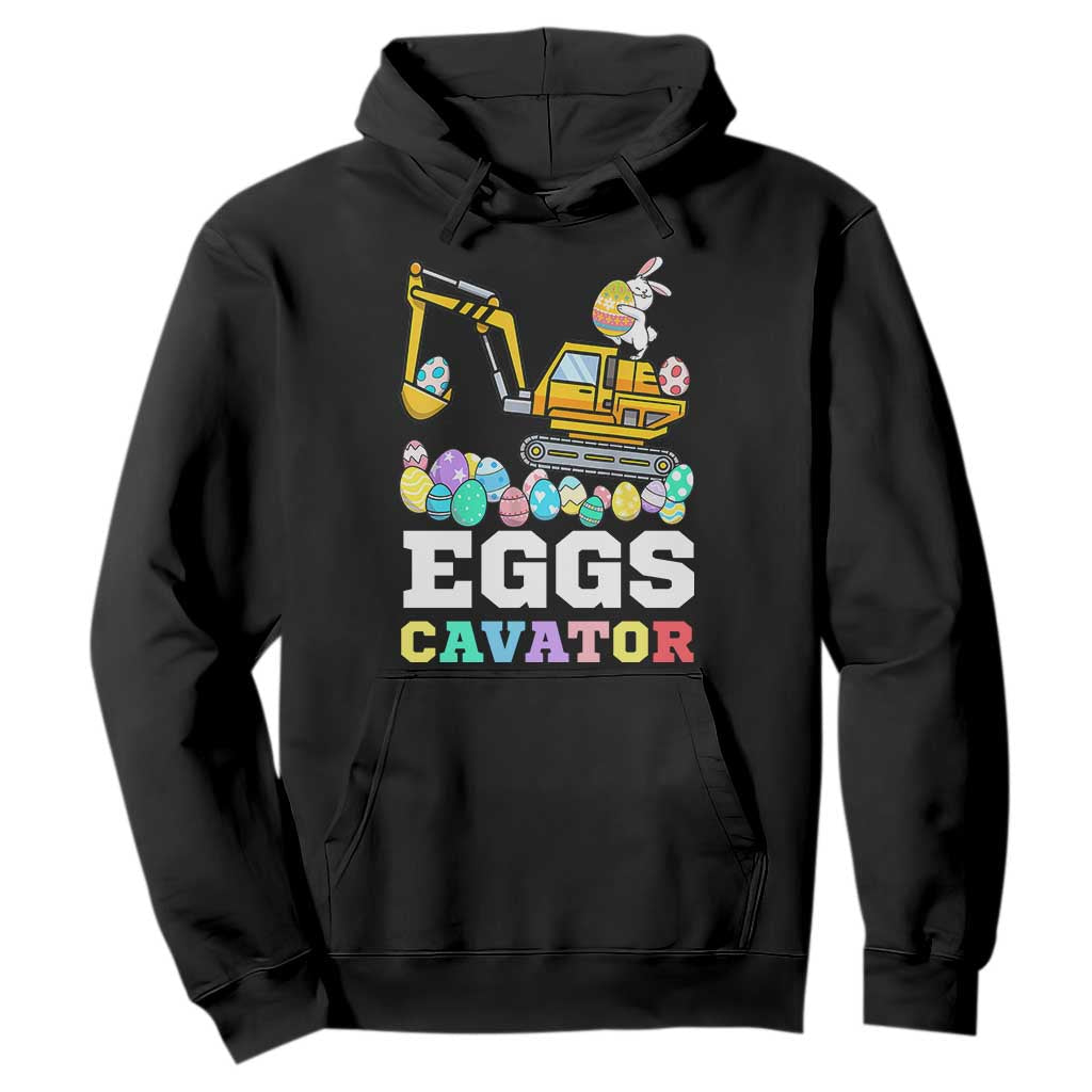 Easter Eggs-Cavator Hoodie Bunny Excavator TS10 Black Print Your Wear