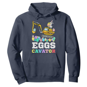 Easter Eggs-Cavator Hoodie Bunny Excavator TS10 Navy Print Your Wear