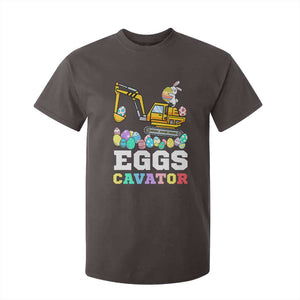 Easter Eggs-Cavator T Shirt For Kid Bunny Excavator TS10 Dark Chocolate Print Your Wear