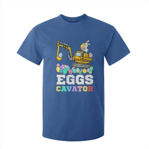 Easter Eggs-Cavator T Shirt For Kid Bunny Excavator TS10 Royal Blue Print Your Wear