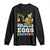 Easter Eggs-Cavator Long Sleeve Shirt Bunny Excavator TS10 Black Print Your Wear