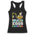 Easter Eggs-Cavator Racerback Tank Top Bunny Excavator TS10 Black Print Your Wear