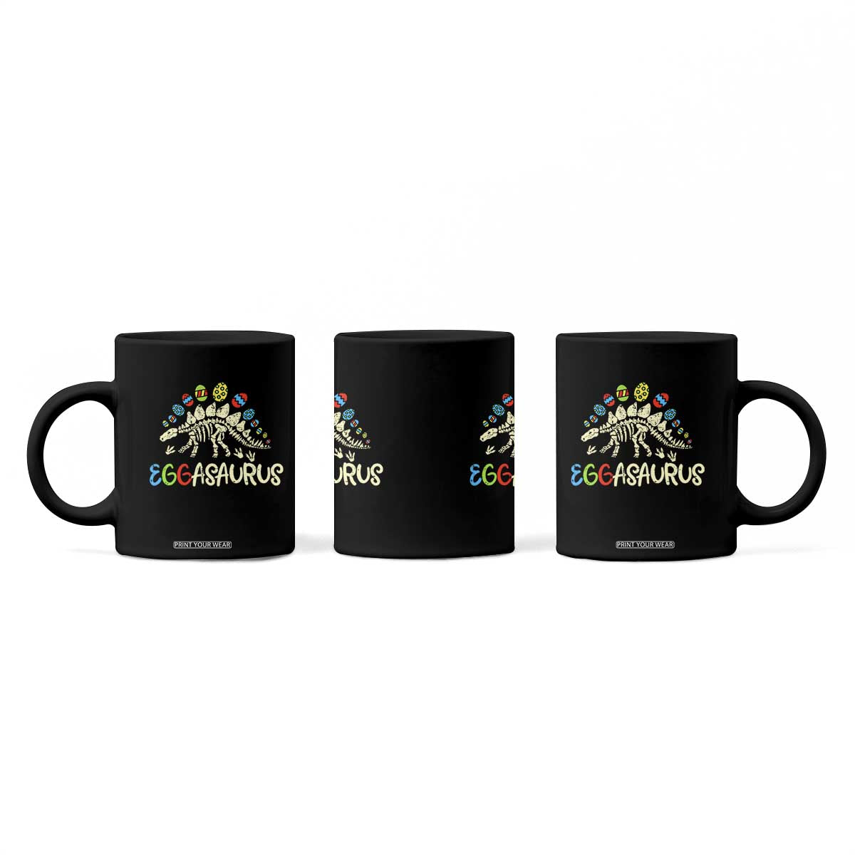 Easter Dinosaur Coffee Mug Kids Eggasaurus Easter Stegosaurus Dino Toddler Boys TS10 Print Your Wear
