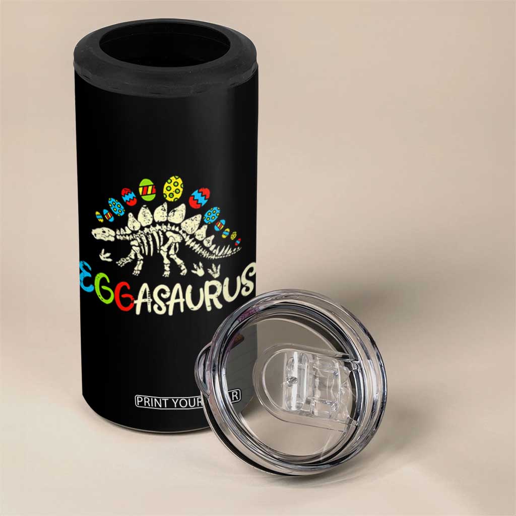 Easter Dinosaur 4 in 1 Can Cooler Tumbler Kids Eggasaurus Easter Stegosaurus Dino Toddler Boys TS10 Print Your Wear