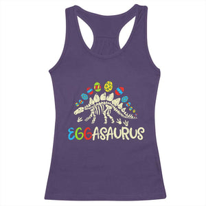 Easter Dinosaur Racerback Tank Top Kids Eggasaurus Easter Stegosaurus Dino Toddler Boys TS10 Purple Print Your Wear