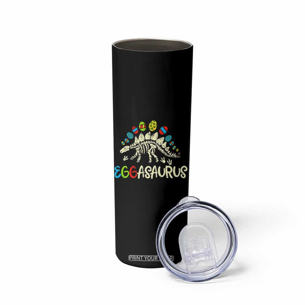 Easter Dinosaur Skinny Tumbler Kids Eggasaurus Easter Stegosaurus Dino Toddler Boys TS10 Print Your Wear