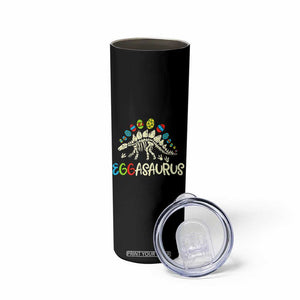 Easter Dinosaur Skinny Tumbler Kids Eggasaurus Easter Stegosaurus Dino Toddler Boys TS10 Print Your Wear