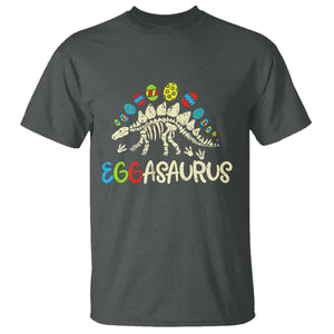 Easter Dinosaur T Shirt Kids Eggasaurus Easter Stegosaurus Dino Toddler Boys TS10 Dark Heather Print Your Wear
