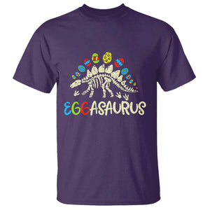 Easter Dinosaur T Shirt Kids Eggasaurus Easter Stegosaurus Dino Toddler Boys TS10 Purple Print Your Wear