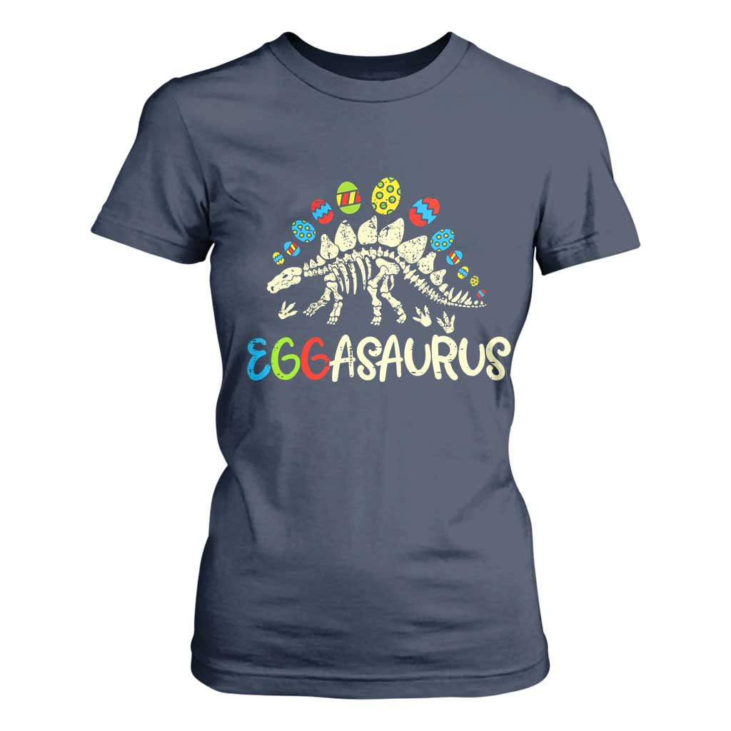 Easter Dinosaur T Shirt For Women Kids Eggasaurus Easter Stegosaurus Dino Toddler Boys TS10 Navy Print Your Wear