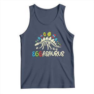 Easter Dinosaur Tank Top Kids Eggasaurus Easter Stegosaurus Dino Toddler Boys TS10 Navy Print Your Wear