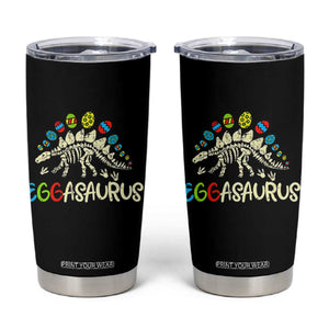 Easter Dinosaur Tumbler Cup Kids Eggasaurus Easter Stegosaurus Dino Toddler Boys TS10 Black Print Your Wear