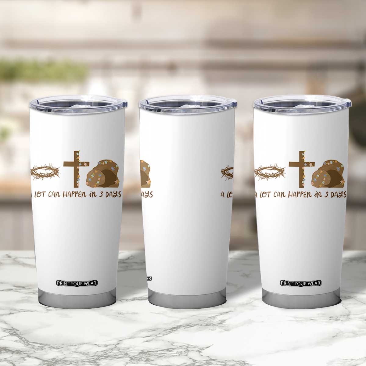 Christian Easter Tumbler Cup A Lot Can Happen In Three Days TS10 Print Your Wear