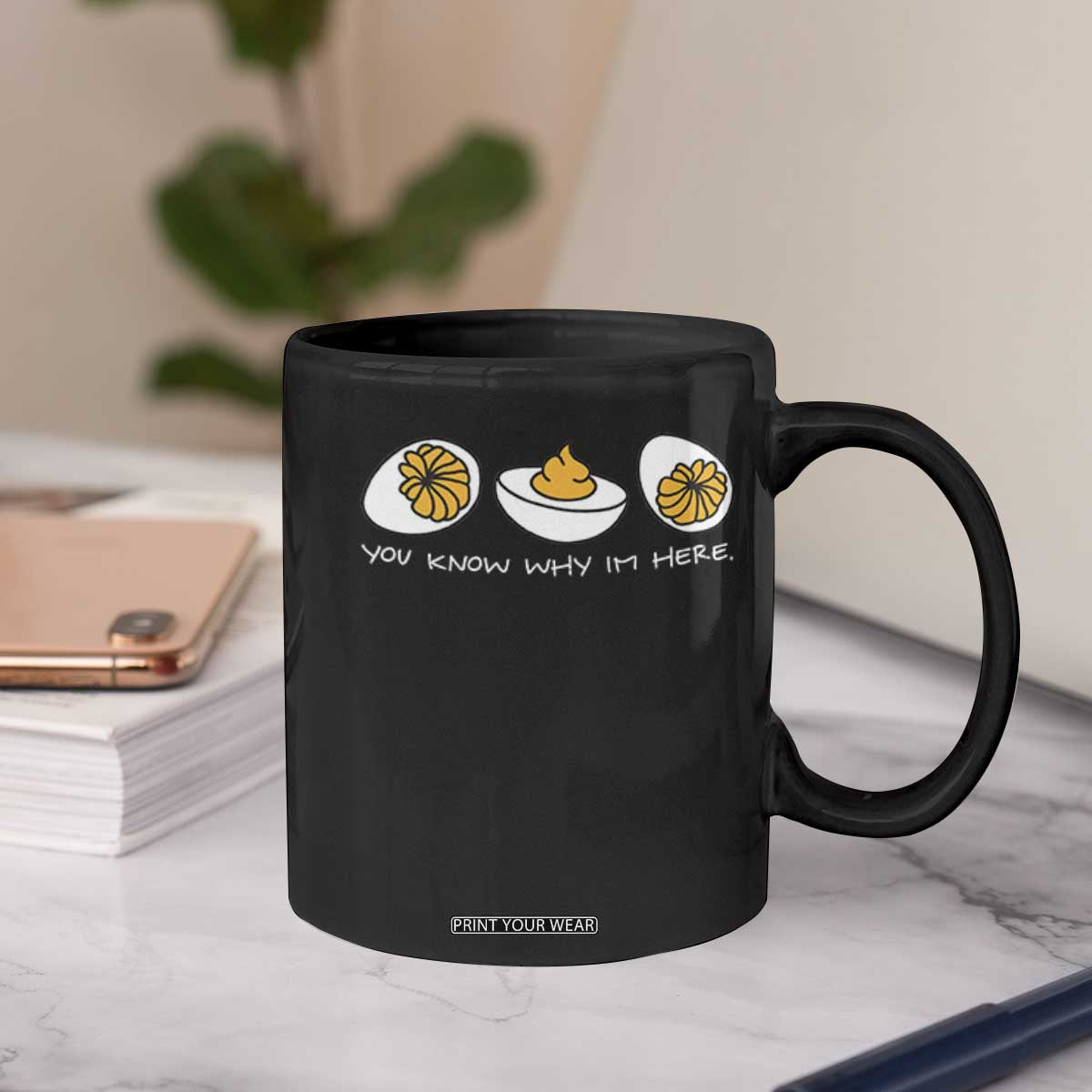 Funny Easter Coffee Mug You Know Why Im Here TS10 Print Your Wear