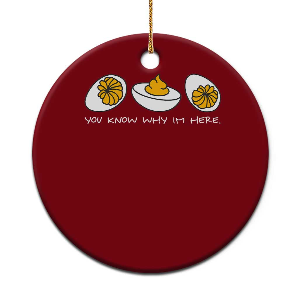 Funny Easter Ceramic Ornament You Know Why Im Here TS10 1pc Red Print Your Wear