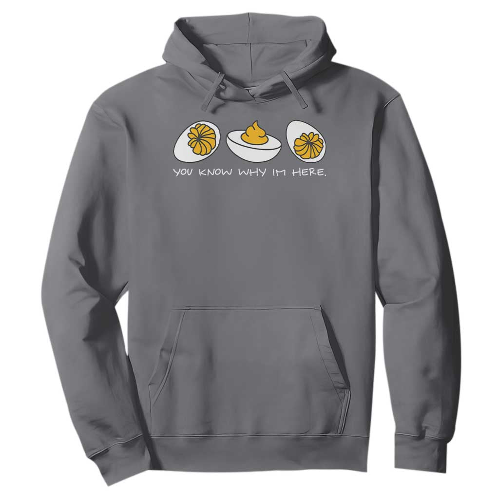 Funny Easter Hoodie You Know Why Im Here TS10 Charcoal Print Your Wear