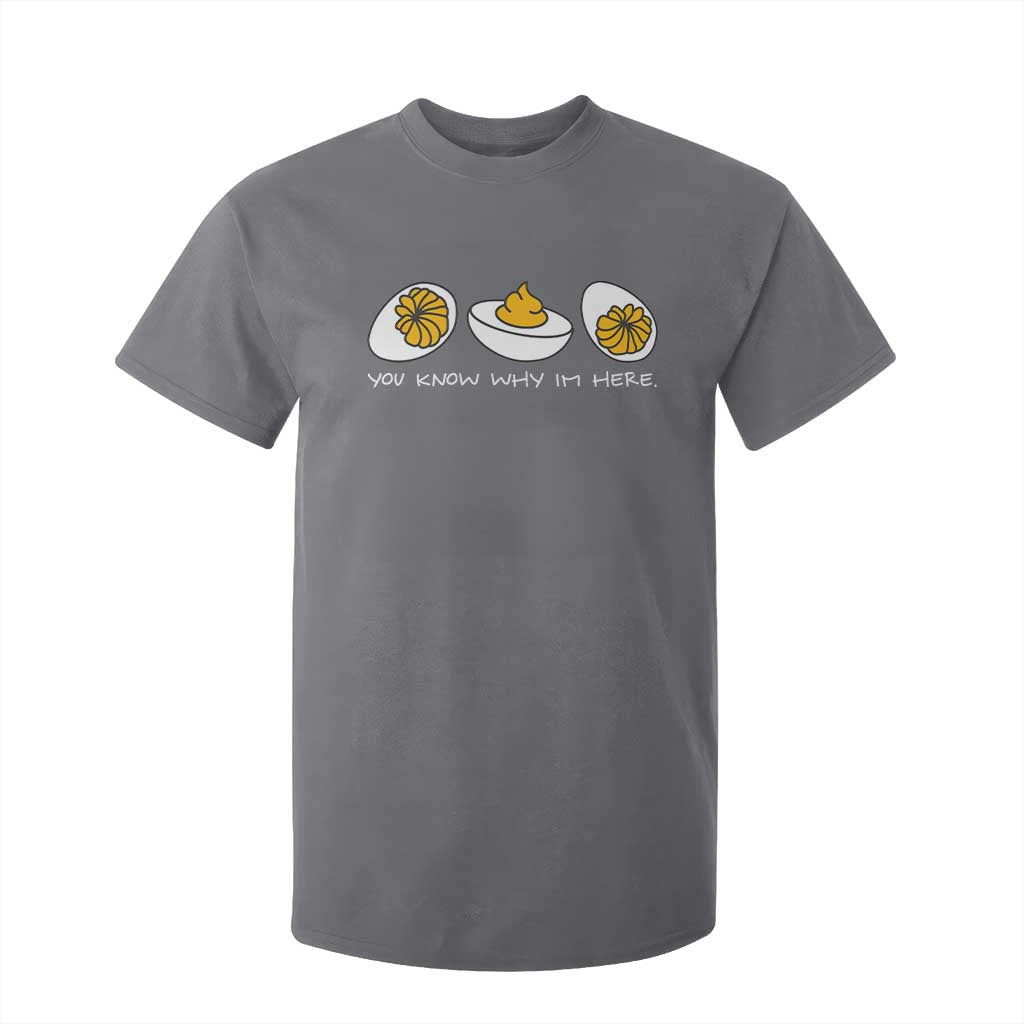 Funny Easter T Shirt For Kid You Know Why Im Here TS10 Charcoal Print Your Wear