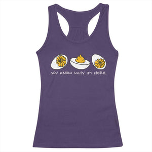 Funny Easter Racerback Tank Top You Know Why Im Here TS10 Purple Print Your Wear