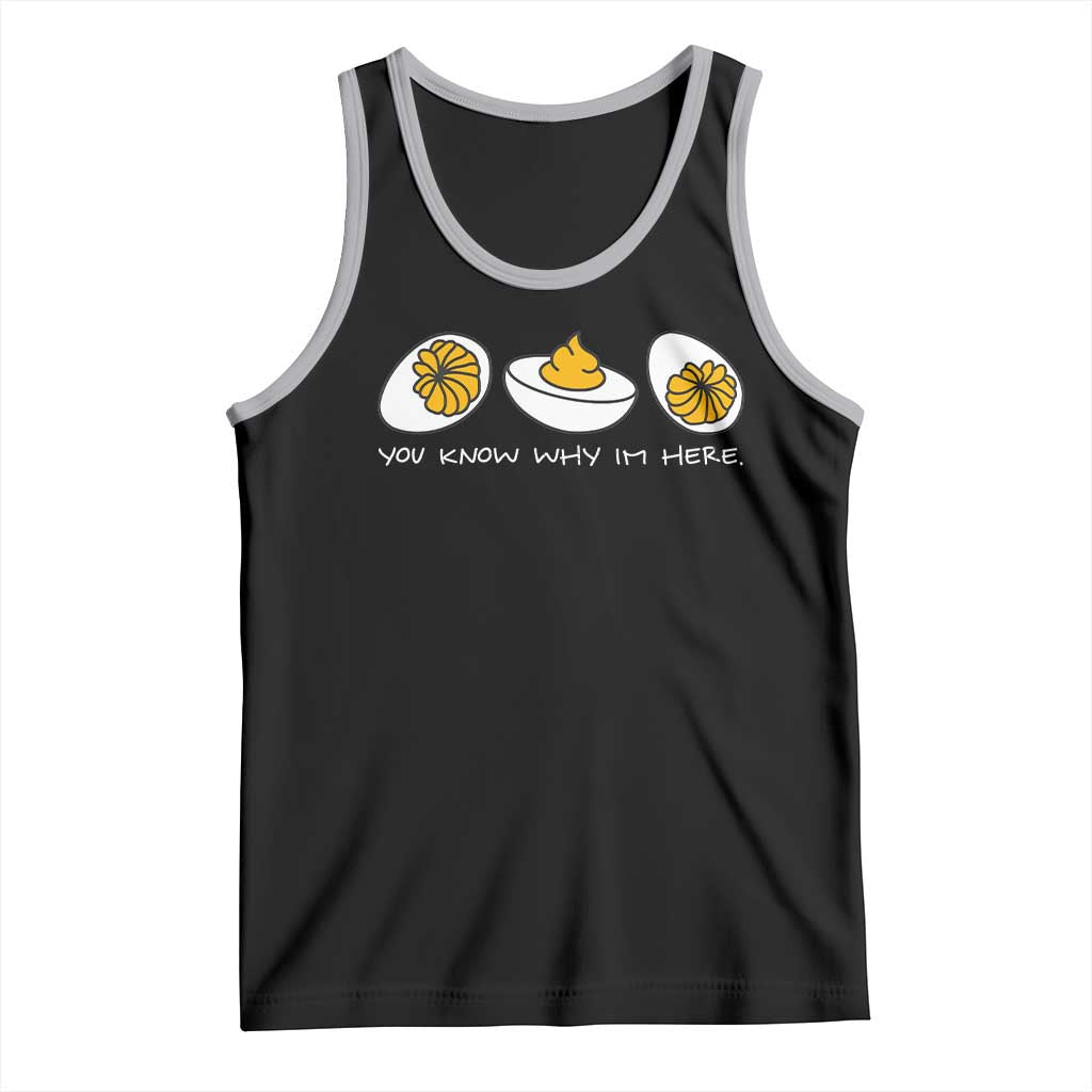 Funny Easter Tank Top You Know Why Im Here TS10 Black Athletic Heather Print Your Wear