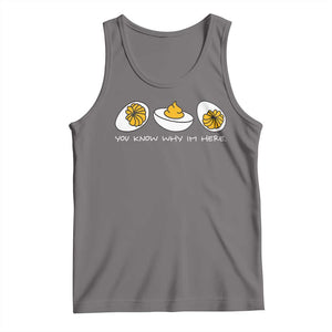 Funny Easter Tank Top You Know Why Im Here TS10 Deep Heather Print Your Wear