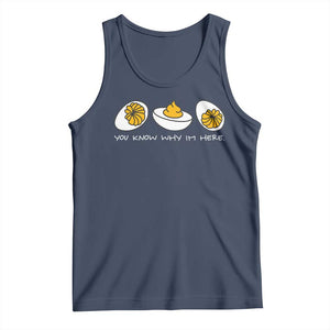 Funny Easter Tank Top You Know Why Im Here TS10 Navy Print Your Wear