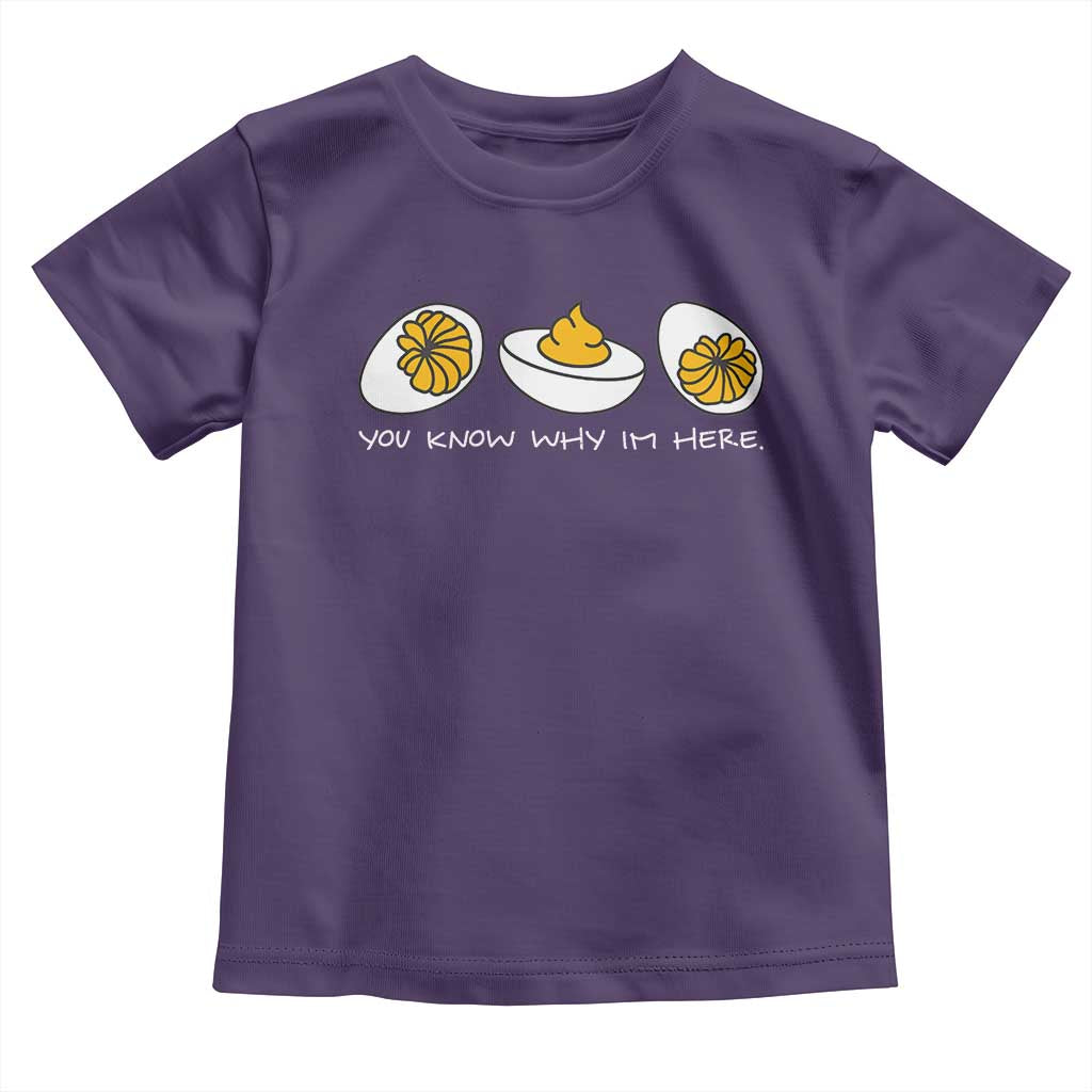 Funny Easter Toddler T Shirt You Know Why Im Here TS10 Purple Print Your Wear